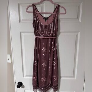 Vintage Betsey Johnson Evening Beaded Cocktail Dress, Size 4
